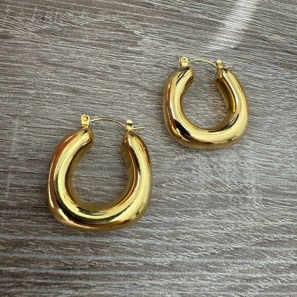 Bohemian hoop earrings A1029 - Picture 3 of 5